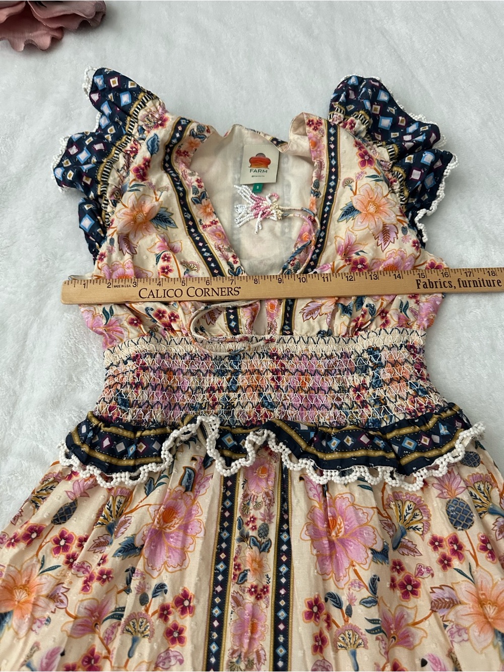 FARM Rio Multi Superbloom Tapestry Maxi Dress Size Small - Picture 11 of 13